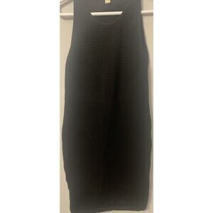 Michael Kors Ribbed Stretch Knit Tank Dress Black Size L